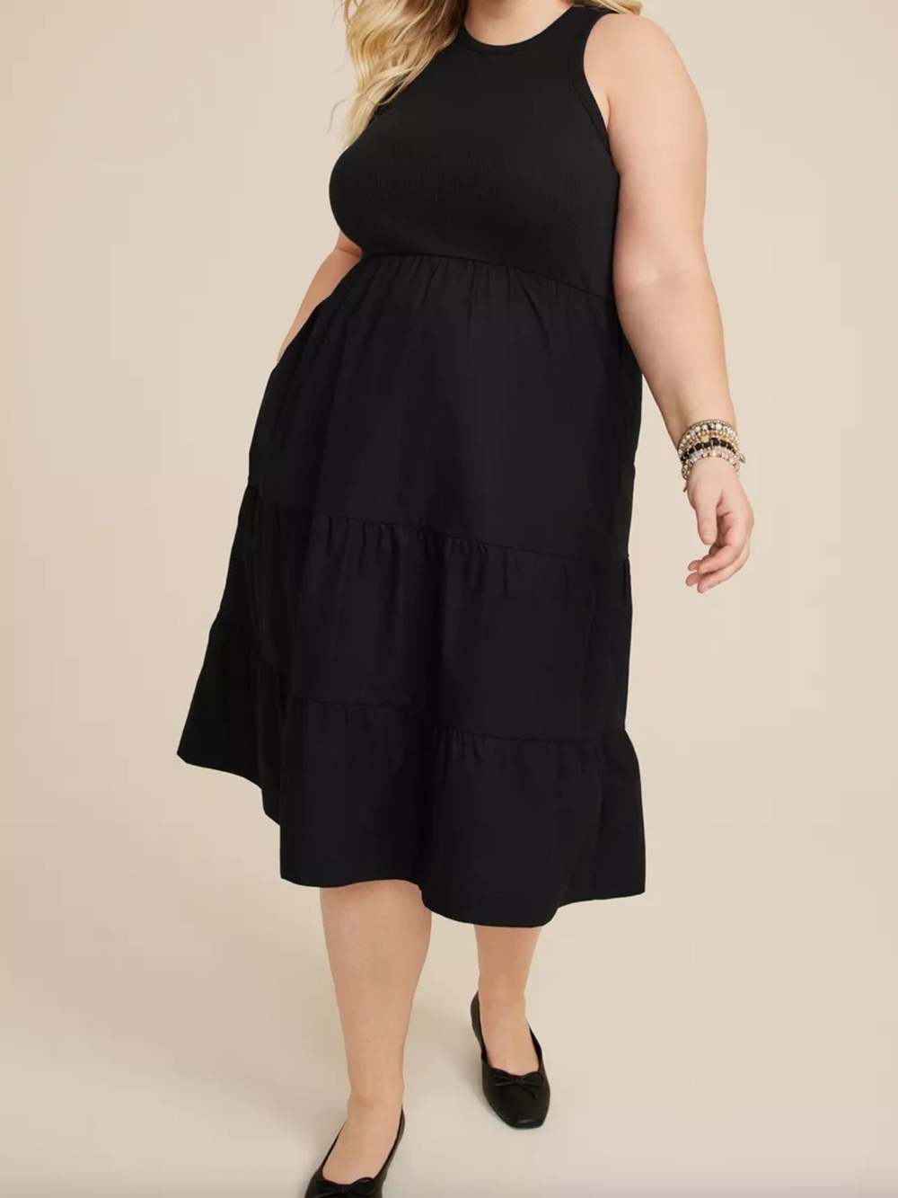 Maurices Tiered Tank Dress 2X